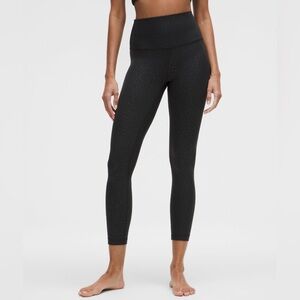 Lululemon Align Black Embossed Petterned High-Waisted Leggings